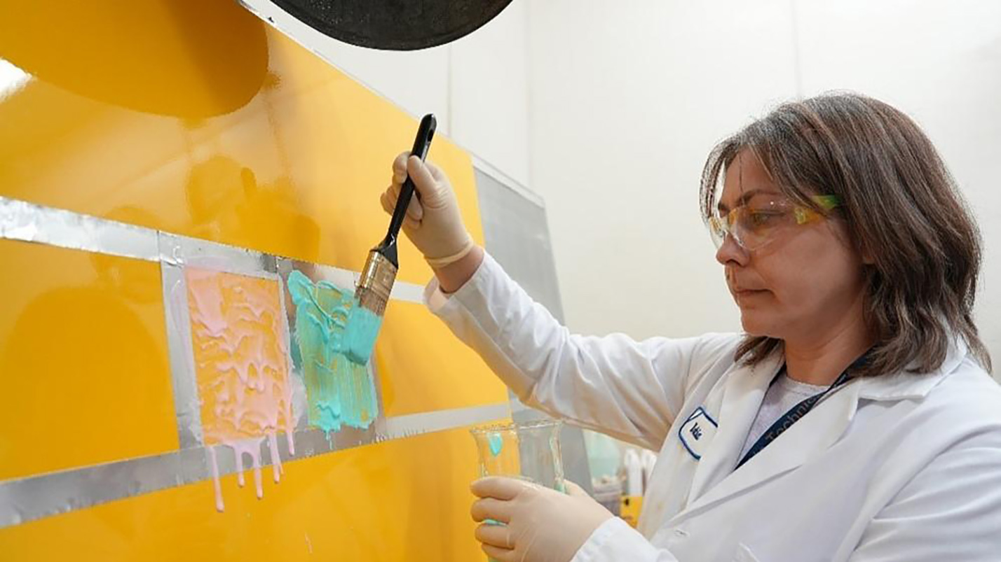 Engineers help to solve fuselage pitting with new paint stripping formula